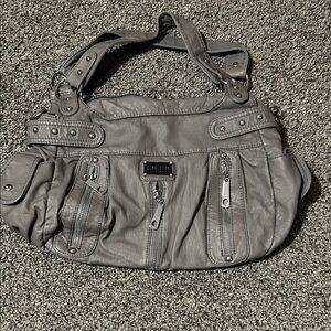 Scarleton Metallic Gray Shoulder Bag